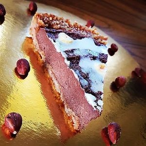 rawtella pie (hazelnut chocolate) at LA RAWTISSERIE in Antibes