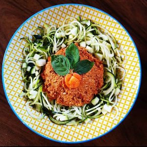 spaghetti rawlognaise at LA RAWTISSERIE in Antibes