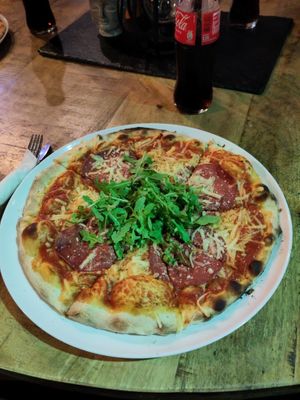 Salami pizza at Saray in Ravensburg