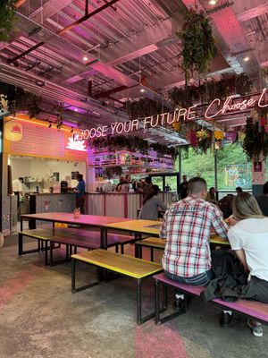 Seating area inside   at Edinburgh Street Food - Bundits in Edinburgh