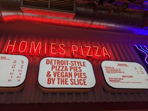 Menu at Homies Pizza in Edinburgh