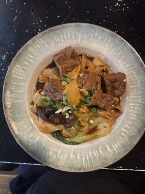 Vegan Biang Biang Tofu noodles .  at Noodle Fan in Cologne