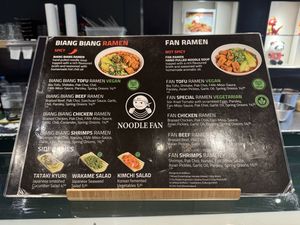 Ramen Menu.  at Noodle Fan in Cologne