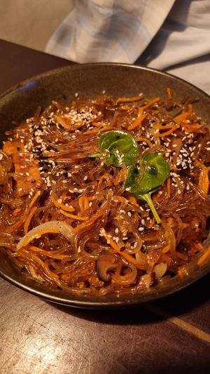 Japchae (so good) at SSAM Korean Food Bar in Copenhagen
