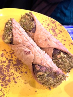 Delicious 100% vegan cannoli desert!  at Pasta Fresca in Reno