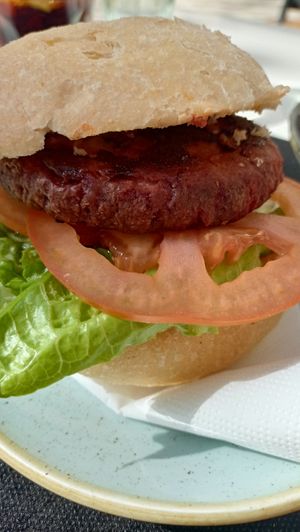 Hamburguesa Beyound. at Can Pons in Banyoles