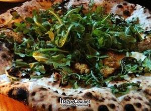 Vegan Greenpointer Pizza with Arugula, Lemon Juice and Olive Oil at Paulie Gee's - Greenpoint in Brooklyn
