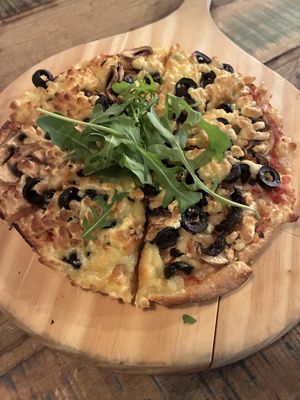 Mushroom and olives  at O'Flynns Irish Pub in Hanmer Springs