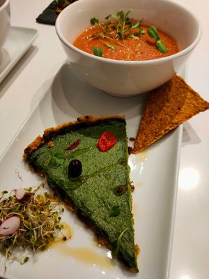 Quiche raw at Bionectar in Girona