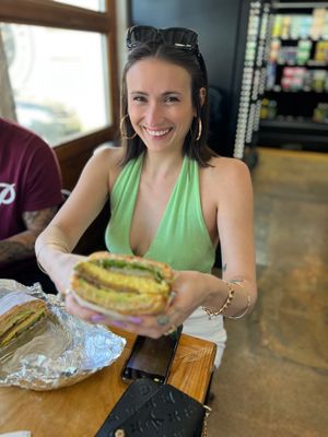 Sweet Emily and a Breakfast Deluxe at Mission Burger Co in Austin