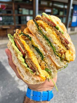 Breakfast Deluxe at Mission Burger Co in Austin