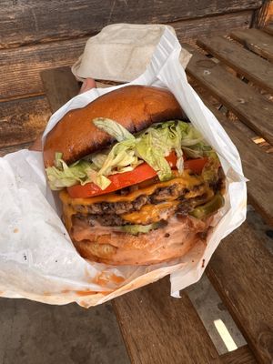   at Mission Burger Co in Austin