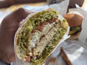   at Mission Burger Co in Austin