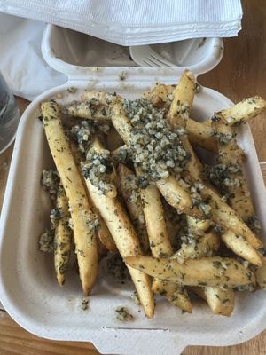 Garlic fries!   at Mission Burger Co in Austin