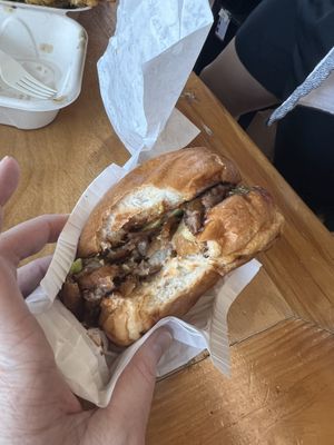   at Mission Burger Co in Austin