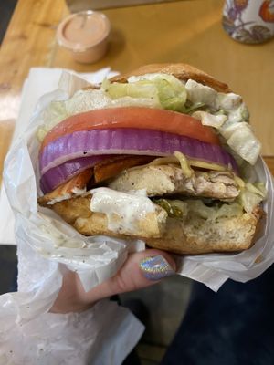   at Mission Burger Co in Austin