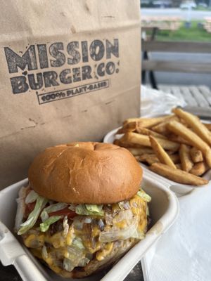   at Mission Burger Co in Austin