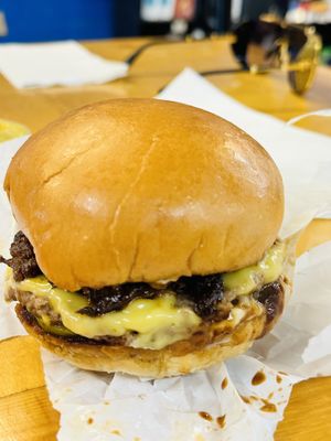   at Mission Burger Co in Austin