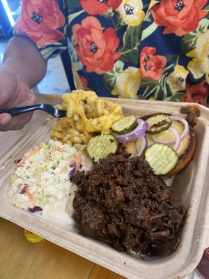 Vegan BBQ Brisket Burger  at Mission Burger Co in Austin