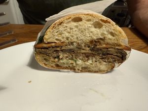   at Mission Burger Co in Austin