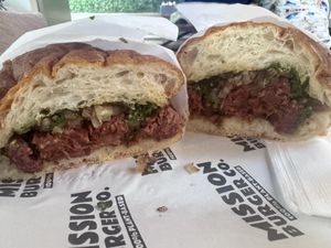   at Mission Burger Co in Austin