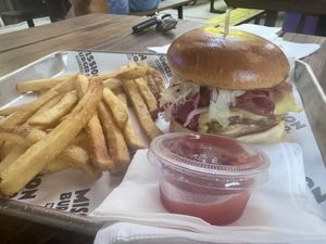   at Mission Burger Co in Austin