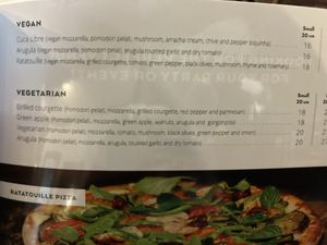 Vegan + Vegetarian pizza! 🍕   at Cuca Libre in Long Branch