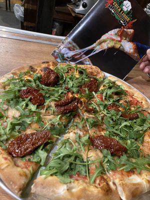 Arugula pizza! 🌱   at Cuca Libre in Long Branch
