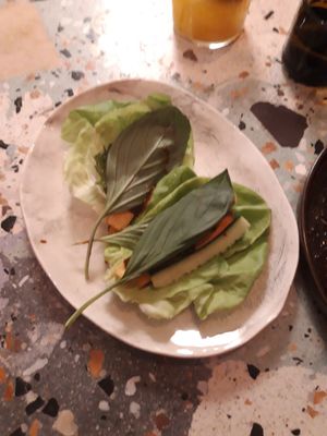 Ssam lettuce wraps at Lulu's in Helsinki