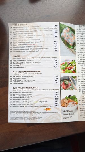 Menu Page 2 at Asia Com Bui in Frankfurt