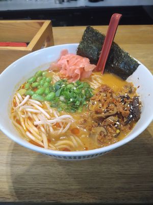 vegan szechuan korean ramen at Bōru Ramen Shop in Lublin