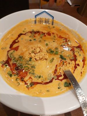 Vegan dandan ramen at Rakkan Ramen in Tokyo
