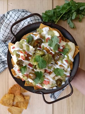 Veggie nachos at La Cocina Mexicana in Abang