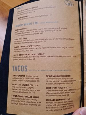 Guacamole, sweet potato tostadas and smoky cabbage tacos can be done vegan at Lila Wood-Fired Taqueria in Dubai