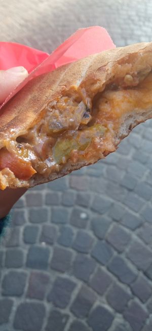 Panzerotto vegano at Porta Portello Portami Via in Padua