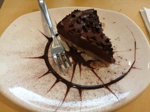 Latte di mandorla e cioccolato fondente at Ops Cucina Mediterranea in Rome