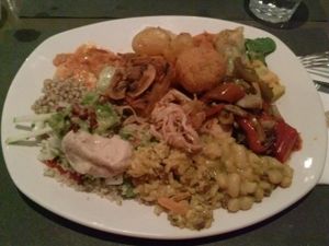 buffet at Ops Cucina Mediterranea in Rome