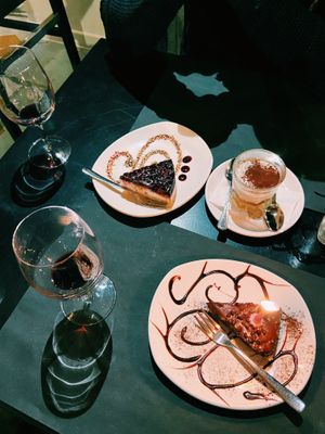 A candle for my piece of “birthday cake” 💕 at Ops Cucina Mediterranea in Rome