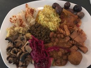 My Multicolored Plate at Ops Cucina Mediterranea in Rome