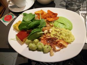 Vegan plate at Ops! at Ops Cucina Mediterranea in Rome