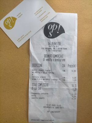  at Ops Cucina Mediterranea in Rome