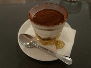 Tiramisù at Ops Cucina Mediterranea in Rome
