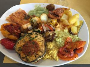 THE VEGAN MAC AND CHEESE AND GNOCCHI  at Ops Cucina Mediterranea in Rome