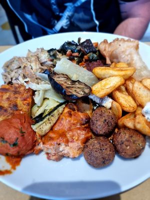 Selection of buffet at Ops Cucina Mediterranea in Rome