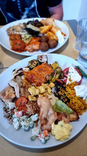 Selection of buffet at Ops Cucina Mediterranea in Rome