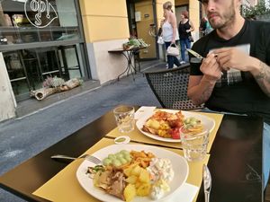 everything looked so good, that we had to take it all  at Ops Cucina Mediterranea in Rome