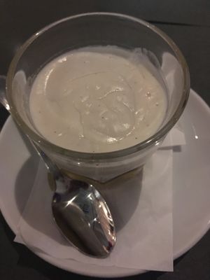 Coconut and orange tiramisu at Ops Cucina Mediterranea in Rome