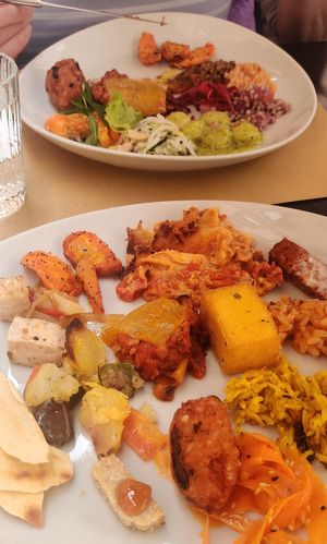 Two semi small lunches, really tasty, cost together 22€ at Ops Cucina Mediterranea in Rome