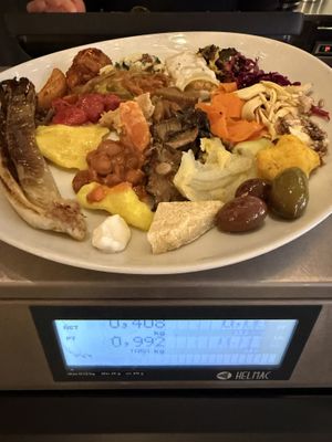 Pay by weight measure  at Ops Cucina Mediterranea in Rome