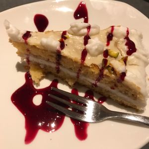 Pistachio Cream Cake at Ops Cucina Mediterranea in Rome